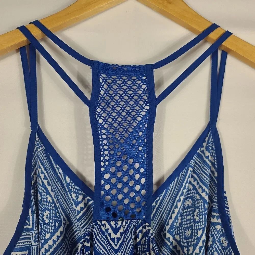 Maurices Blue and White Patterned Tanktop - Picture 7 of 8